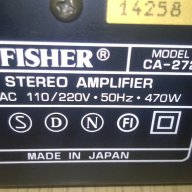 fisher ca-272- stereo integrated amplifier-470wata на трафа-japan, снимка 13 - Ресийвъри, усилватели, смесителни пултове - 10282855