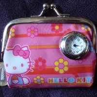 Оригинално детско портмоне с часовник-Hello Kitty;, снимка 8 - Други - 20754031