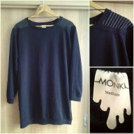 Monki - дълга памучна блуза, снимка 1 - Блузи с дълъг ръкав и пуловери - 12832711