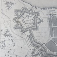 Стара карта Антверпен 1832, снимка 4 - Колекции - 25432699