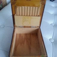 Стара Пирографирана Кутия, Цигаретник, снимка 2 - Антикварни и старинни предмети - 16363100