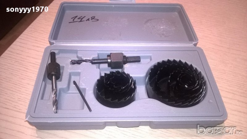 Комплект за отвори-бургии/фрези-нов от 11 части, снимка 1