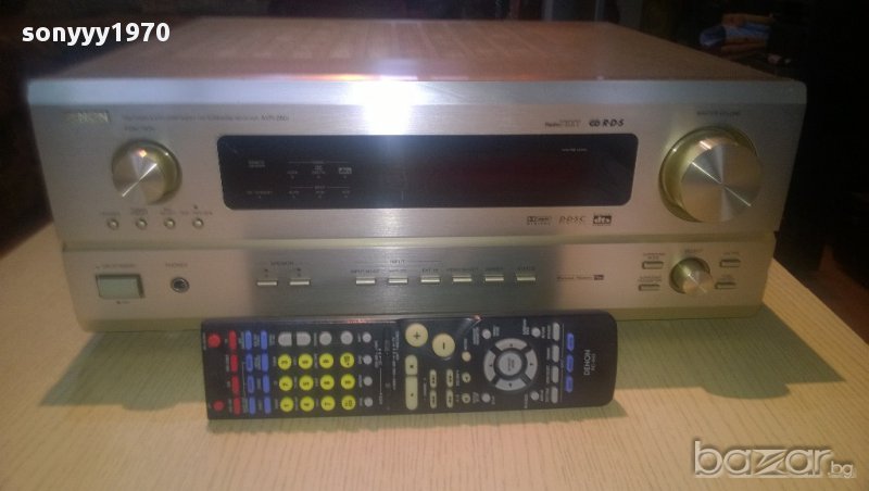 denon avr-2801-7-chanel saraund receiver-3-optical-8-s video-japan-от швеицария, снимка 1