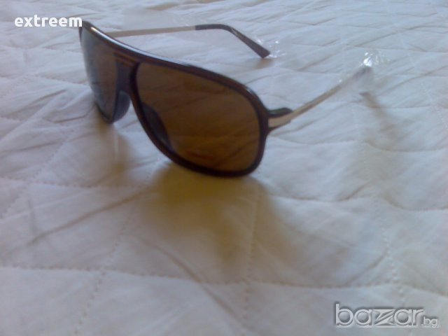 C A R R E R A -Авиатор POLARIZED тъмно кафяв +UV400 & Златиста рамка, снимка 1 - Слънчеви и диоптрични очила - 10546737