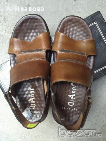 Мъжки сандали естествена кожа “GiAnni”, снимка 2 - Мъжки сандали - 15835551