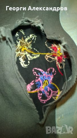 Ръчно ВЕЗАН ТРАКИЙСКИ ВЪЗРОЖДЕНСКИ КОВЬОР Килим за Стена ръчна изработка, снимка 3 - Антикварни и старинни предмети - 25304056