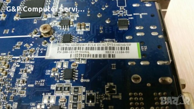 Видео карта SAPPHIRE Ati HD5750 PCI-E за ремонт или части ..., снимка 3 - Видеокарти - 25350040