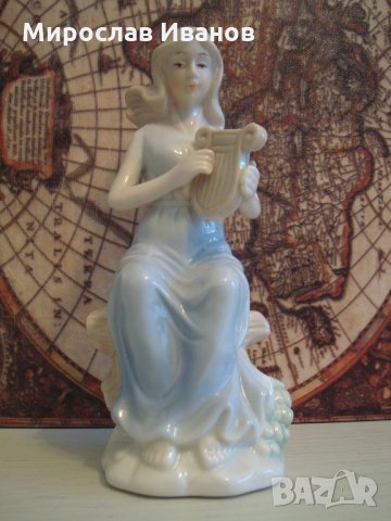 " Арфа '' - порцеланова статуетка от Италия, снимка 2 - Колекции - 21532638