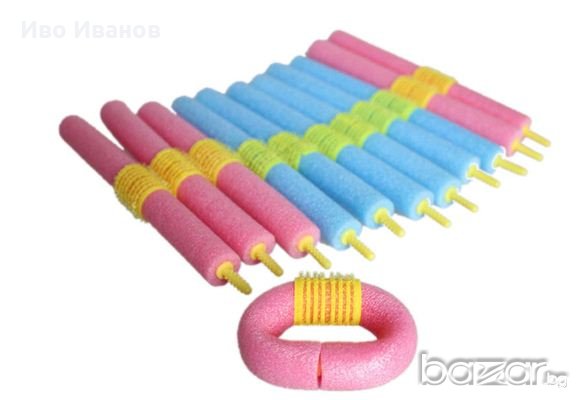 Ролки за коса и конфети за нокти, снимка 3 - Аксесоари за коса - 21426892