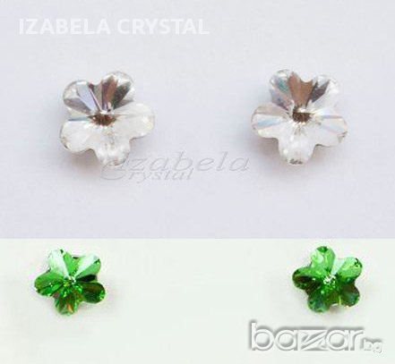 Комплект Сваровски "flower" Swarovski elements, снимка 7 - Бижутерийни комплекти - 8055400