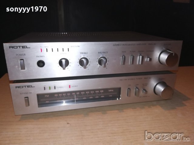 rotel-amplifier+tuner-made in japan-внос швеицария, снимка 11 - Ресийвъри, усилватели, смесителни пултове - 21061393
