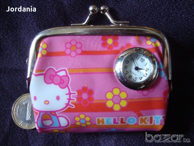 Оригинално детско портмоне с часовник-Hello Kitty;, снимка 8 - Други - 20754031