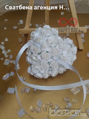 Сватбена възглавничка за халки Бюти, снимка 6 - Сватбени аксесоари - 14769706