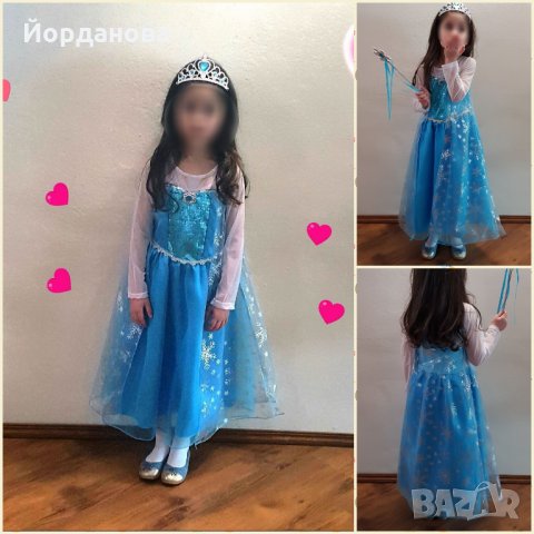 НОВО!!! БЛЕСТЯЩА РОКЛЯ НА ЕЛЗА от Замръзналото кралство, снимка 7 - Детски рокли и поли - 23405532