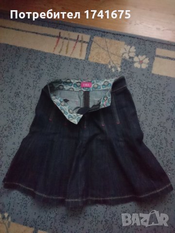 Дамска дънкова пола размер М , снимка 2 - Поли - 25401976