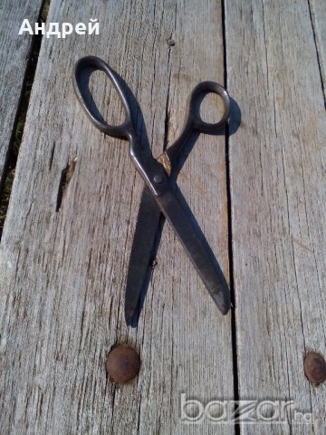 Стара шивашка ножица,ножици, снимка 5 - Антикварни и старинни предмети - 19179512