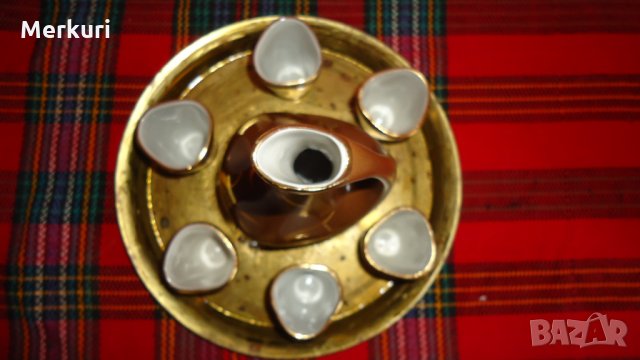 Стар красив порцеланов сервиз за ракия, снимка 2 - Сервизи - 25584343