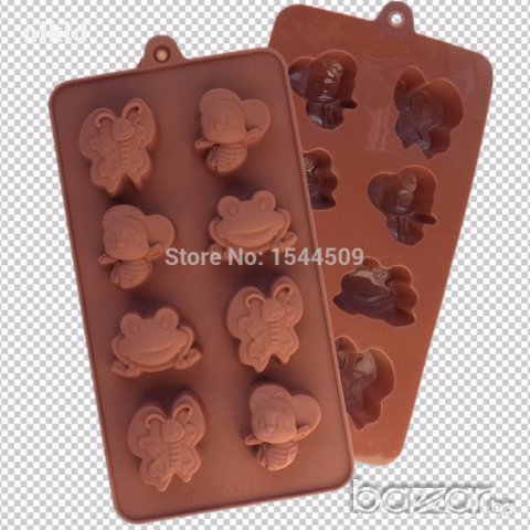 жаба пчела пеперуда калъп силиконов молд форма желе желирани бонбони лед фондан шоколад тесто гипс, снимка 1 - Форми - 17818503