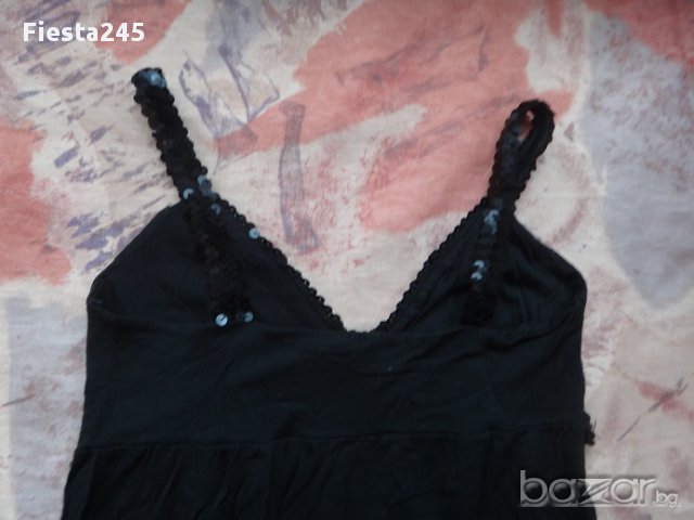 Черен потник с паети марка НМ, снимка 3 - Потници - 11044819