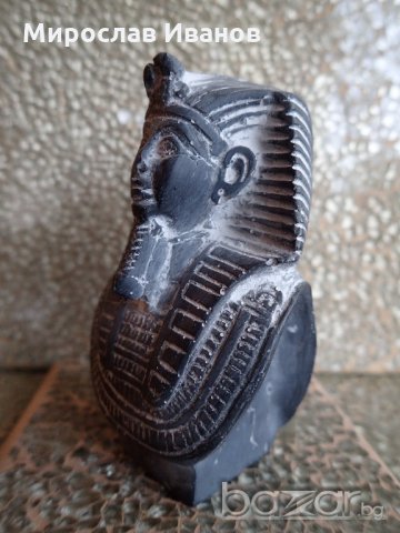 сива мраморна статуетка на Египетска богиня от Асуан, Египет , снимка 3 - Статуетки - 21123553