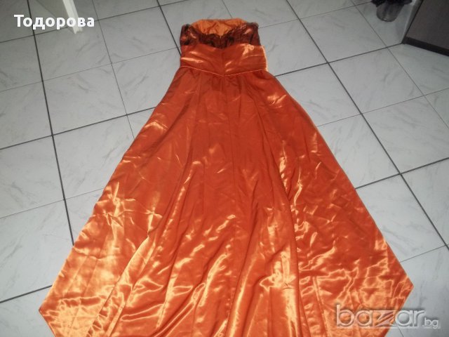 Официална дълга дамска дълга рокля бюстие със шлейф №  Л, снимка 6 - Рокли - 14572109