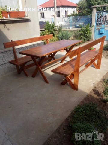 Баварски маси и пейки, снимка 2 - Градински мебели, декорация  - 24211985