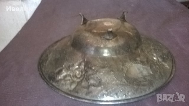 стара посребрен купа арт деко, снимка 4 - Антикварни и старинни предмети - 25718519