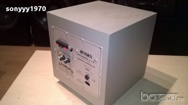 Jensen accura 5.1a powered subwoofer 28/25/25см-внос швеицария, снимка 8 - Ресийвъри, усилватели, смесителни пултове - 14607369
