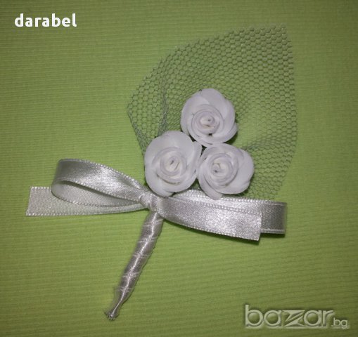 Бутониери, снимка 8 - Сватбени аксесоари - 8514879