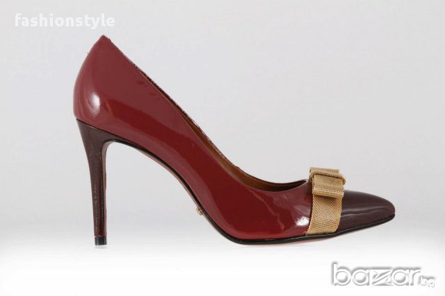 Дамски лачени елегантни обувки, снимка 4 - Дамски обувки на ток - 16205664