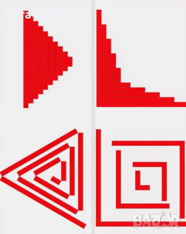  ТОП ОФЕРТА - Два Комплекта Монтесори Дървени Червени Стикове пръчки летви , снимка 2 - Образователни игри - 25367151