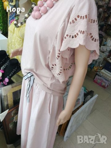 Дълга пола лен. Последен 1 брой жълта, снимка 4 - Поли - 25891627