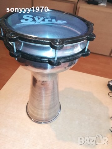 ГОЛЯМА-Нова тарамбука-40х25см-алуминиева и маркова от сирия, снимка 4 - Ударни инструменти - 21620741