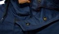 KLU Seyntex мъжко ватирано яке палто с подвижна подплата и качулка тъмно синьо, снимка 5