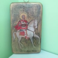 икона Свети Мина, снимка 2 - Икони - 25852956