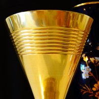 Швейцарски месингов бокал за мартини., снимка 2 - Антикварни и старинни предмети - 21977386