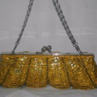 Винтидж коктейлна чанта / дизайнерски бранд с ръчни декорации ”Jn's”-оригинал, снимка 2 - Чанти - 14965278