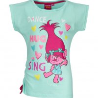 Детска тениска Trolls момиче за 4, 6, 8 и 10 г. - М1-3, снимка 1 - Детски тениски и потници - 24659629