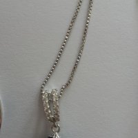 Сребърен комплект с естествени черни перли, снимка 3 - Бижутерийни комплекти - 21327052