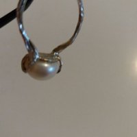 Среб.пръстен-с бяла перла-проба-925. Закупен от Италия., снимка 11 - Пръстени - 21741145