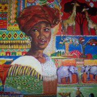 "Африка" картина на Десислава Илиева, снимка 5 - Картини - 12818990