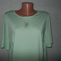 Резедава блуза с къс ръкав, XL размер, снимка 2 - Тениски - 24830314