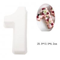 Грамадна цифра число кексова форма за торта кекс сладкиш силиконов молд декор украса, снимка 2 - Форми - 23277703