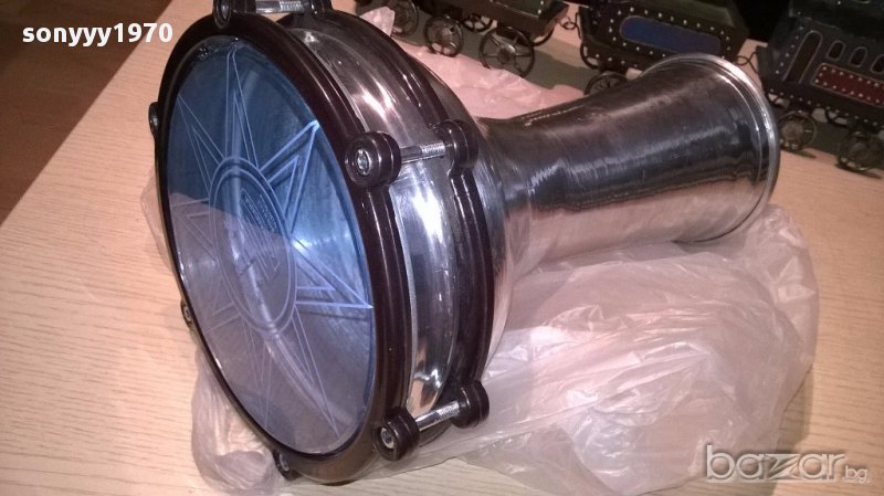 НОВА Тарамбука-алуминиева-инокс-31/21см-внос сирия, снимка 1