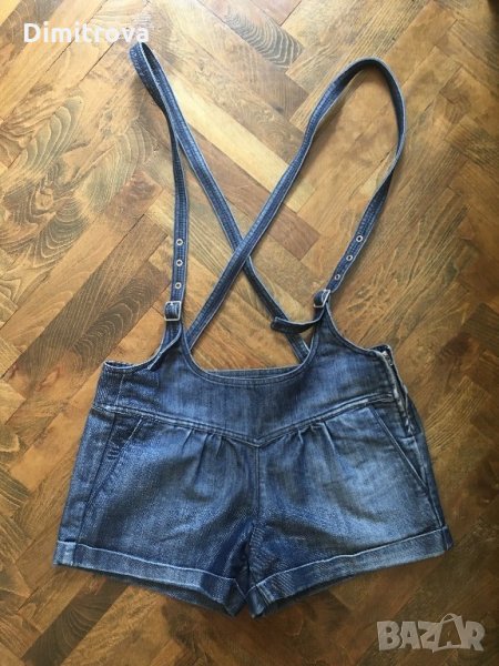 Дънкови панталонки с тиранти KILLAH, снимка 1