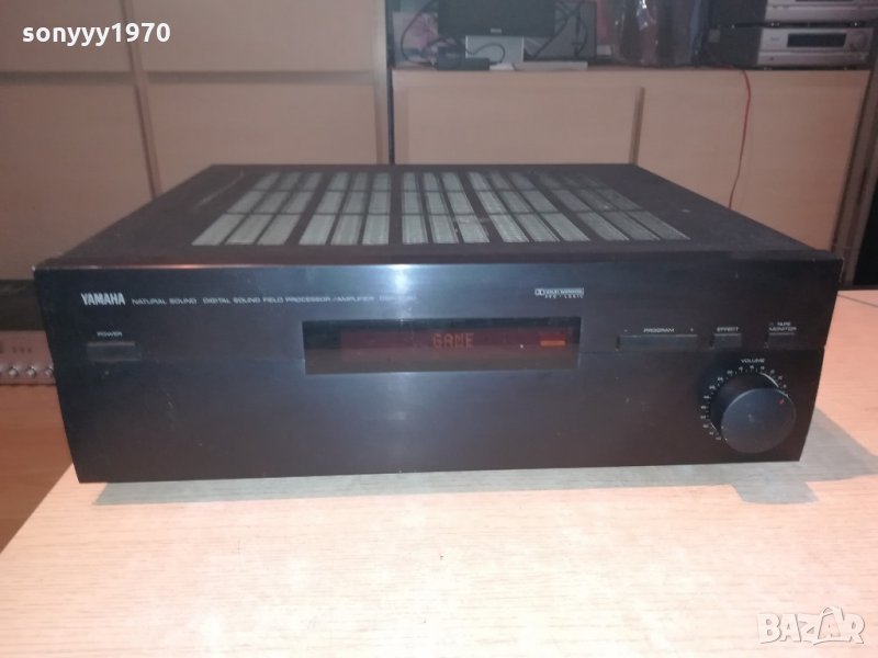 Yamaha Dsp-e580 Digital Sound Processing Amplifier-внос швеицария, снимка 1