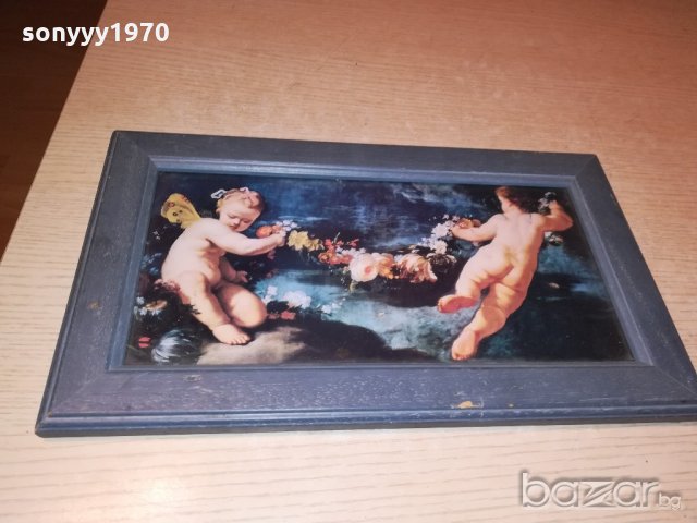 картина с дървена рамка и стъкло-38х22см, снимка 10 - Колекции - 20291346