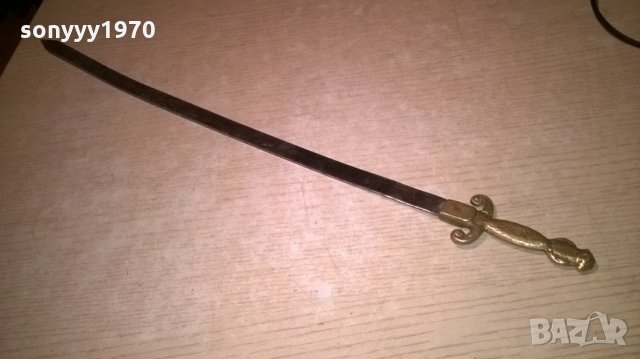 ПОРЪЧАН-stainlnless steel-made in turkey alba-57см-сабя-внос швеция, снимка 3 - Колекции - 23431853