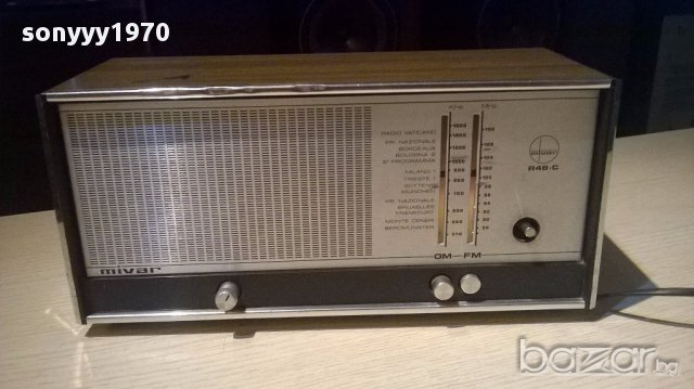 Mivar r-48c receiver-made in italy-внос швеицария, снимка 2 - Ресийвъри, усилватели, смесителни пултове - 12996608