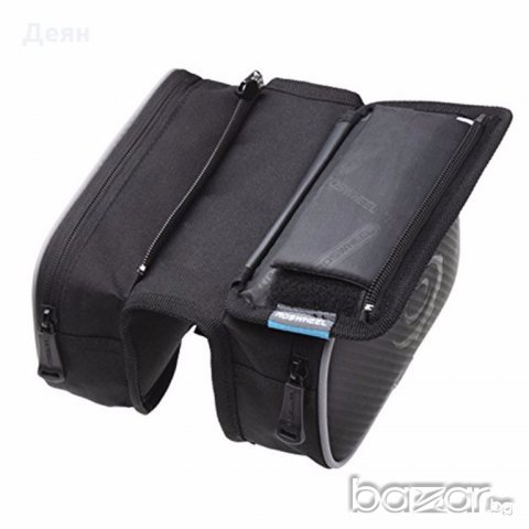 1614 Двойна чанта за рамка на колело-дисаги, снимка 2 - Части за велосипеди - 19579587